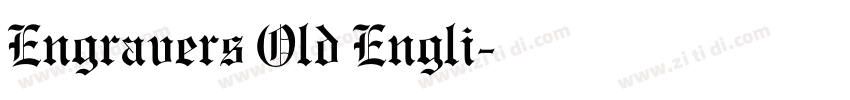 Engravers Old Engli字体转换